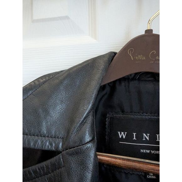 Winlit New York Size M Jacket 100% Leather Womens Black - Picture 8 of 16